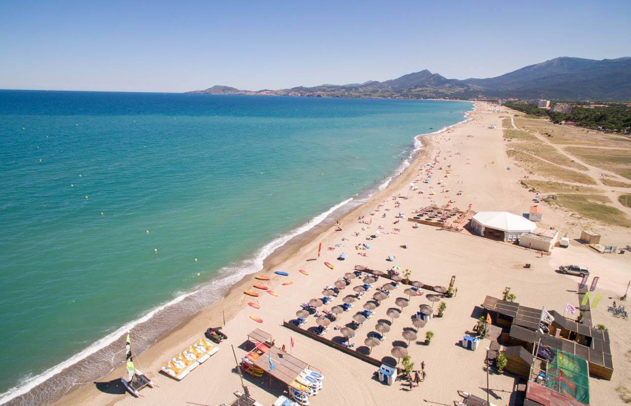 beach destinations in south France: Argeles North, Argeles