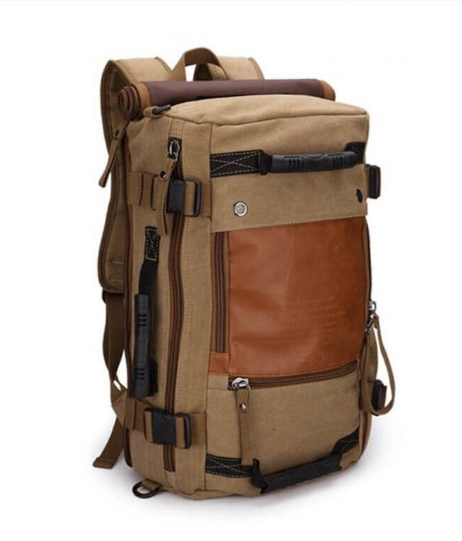 best travel backpacks for men: Ibagbar Canvas Backpack 
