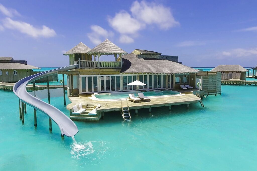 Maldives floating luxury villas