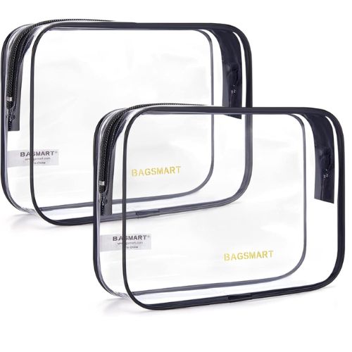BAGSMART Clear Toiletry Bag Sets