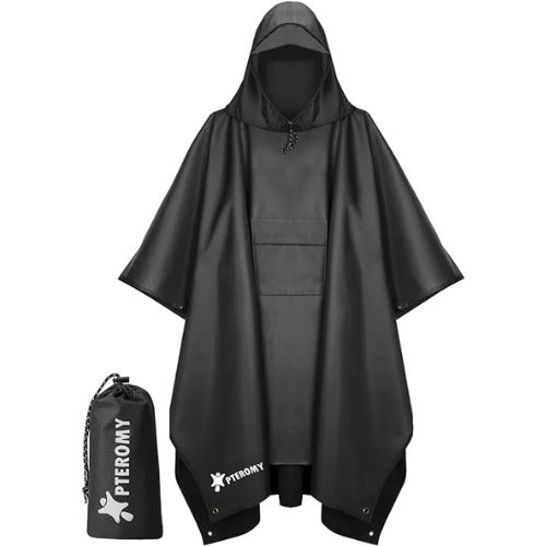 PTEROMY Hooded Rain Jacket