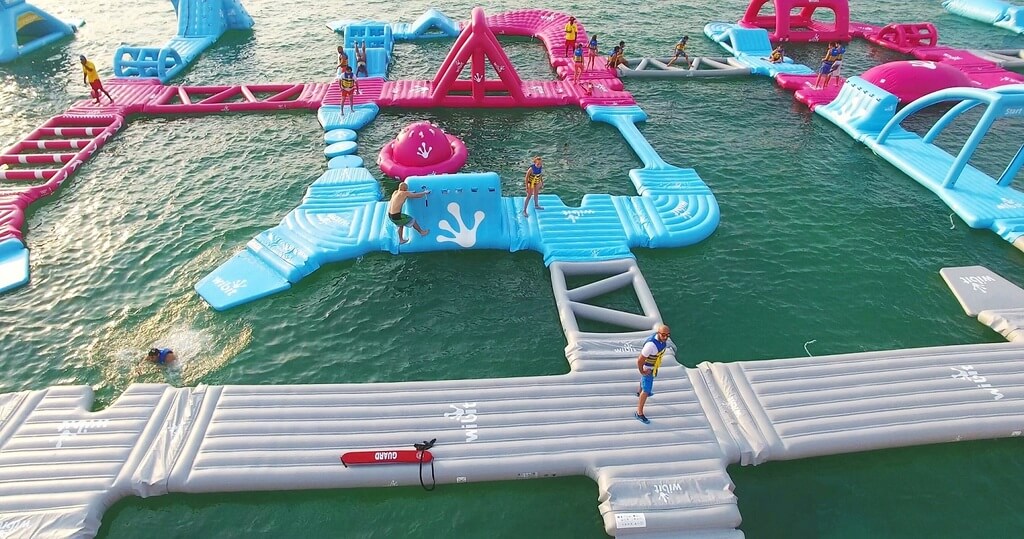 Inflatable Water Park: places to visit in dubai